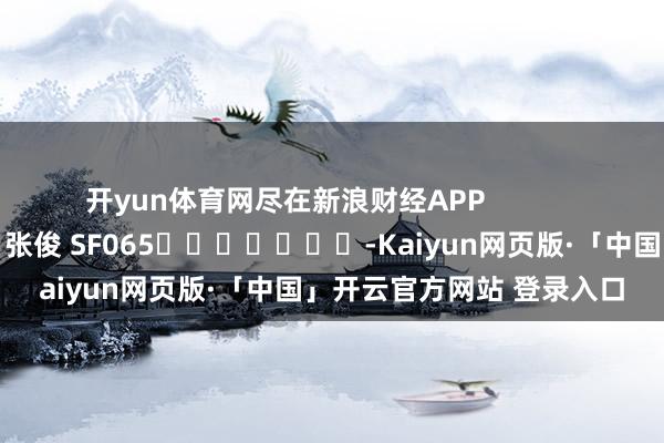 开yun体育网尽在新浪财经APP            						背负裁剪：张俊 SF065							-Kaiyun网页版·「中国」开云官方网站 登录入口