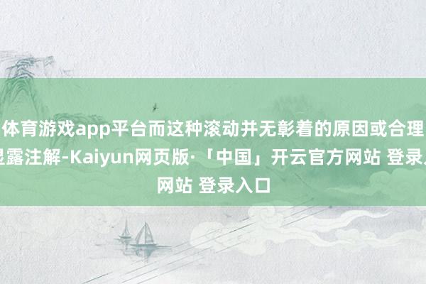 体育游戏app平台而这种滚动并无彰着的原因或合理的显露注解-Kaiyun网页版·「中国」开云官方网站 登录入口